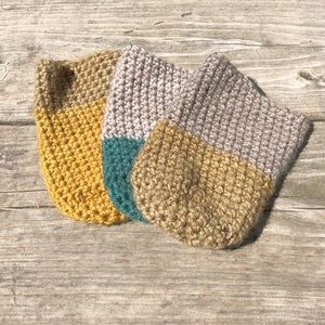 Lot of 3 handmade coozies for any beverage!
